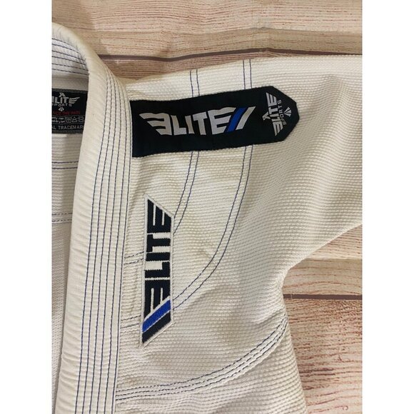 Elite Sports Kids Brazillian Jiu Jitsu BJJ Judo White Gi Top ONLY - C00 - Picture 5 of 15